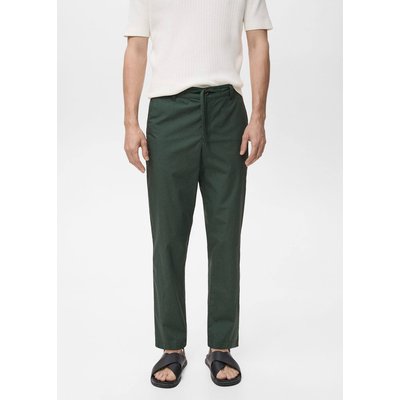 Pantalon en popeline de coton MANGO MAN