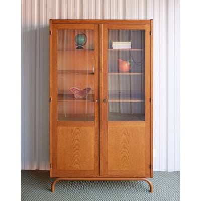 Vitrine années 60 en bois Victoria N°1304 - Bon état DEBONGOUT