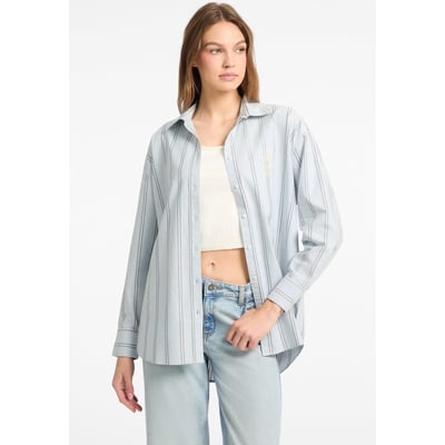 Chemise Rayée Logo Brodé GUESS JEANS