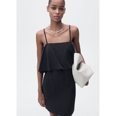 Robe lyocell volantée MANGO