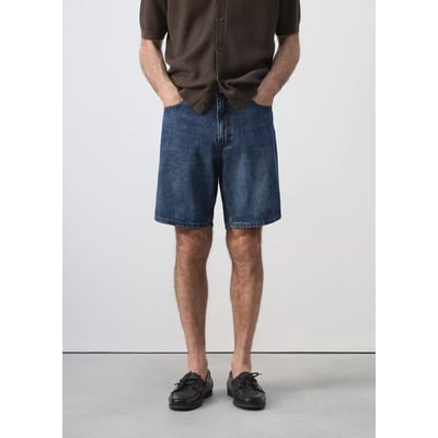 Bermuda en jean droit MANGO MAN