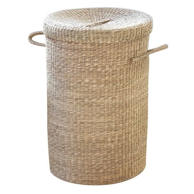 Panier à linge en jonc de mer naturel CALICOSY