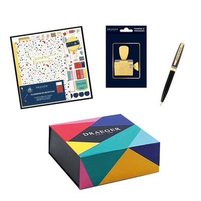 Tampon à Molette Organisation Draeger Paris - 12 Messages Pour Bullet Journal - Important, Urgent, RDV