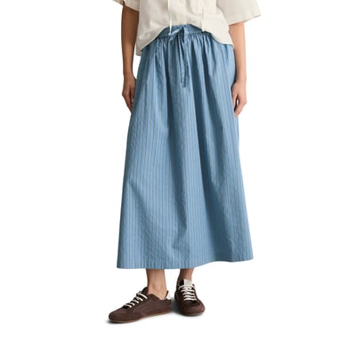 Jupe rayée régulière en mélange Organic Cotton Lyocell MARC O’POLO DENIM