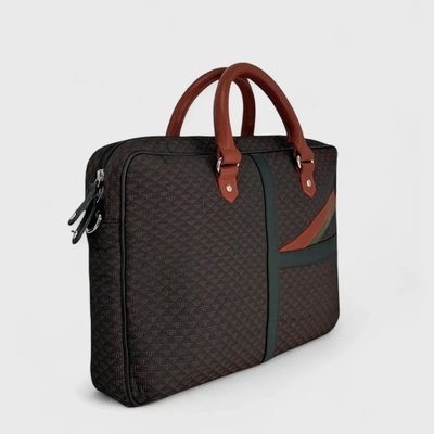 Sac ordinateur en tissu éco-responsable Sandro Noir Marron Kaki OH MY BAG