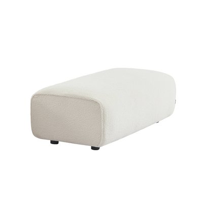 Pouf, repose-pieds pour canapé d'angle 3 places Wallas bouclette WALLAS SWEEEK