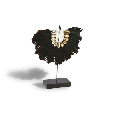Collier en plumes es et coquillages NOW'S HOME