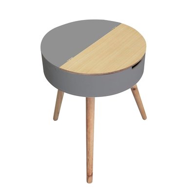 Table d'appoint coffre Scandinave - Diam. 45 cm THE HOME DECO FACTORY