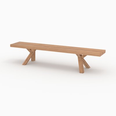 Banc de jardin en bois de teck 4 personnes - SORAYA RENDEZ-VOUS DÉCO