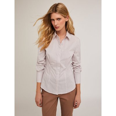 Chemise rayée en popeline de coton mélangé stretch MOTIVI