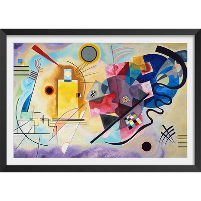 Poster Jaune, rouge en bleu par Wassily Kandinsky HEXOA