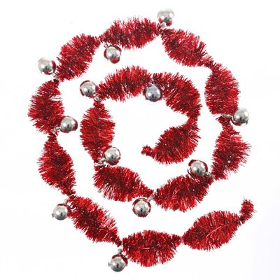 Guirlande de noël Pompon - 12 boules ATMOSPHERA