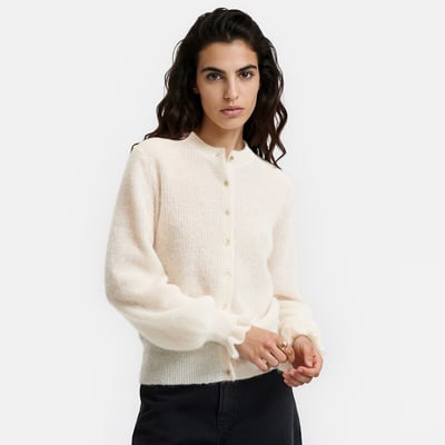 Cardigan boutonné, alpaga et laine mélangés LA REDOUTE COLLECTIONS