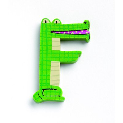 Lettre animaux en bois F DJECO