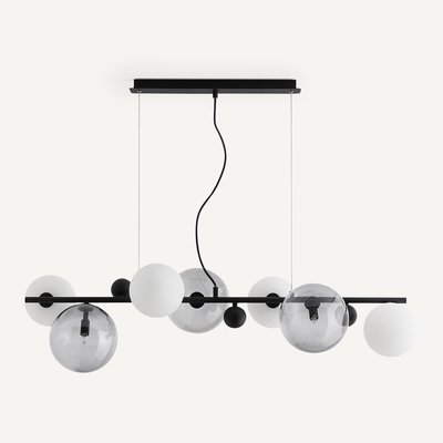 Bullesco Smoked Glass and Metal Ceiling Light AM.PM