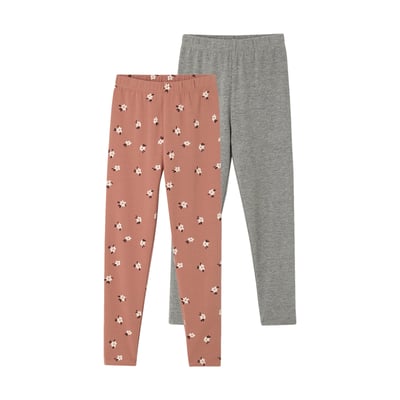 Lot de 2 leggings Basics VERTBAUDET