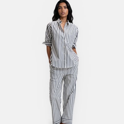 Pyjama rayé en popeline, Signature CARLITA LA REDOUTE COLLECTIONS