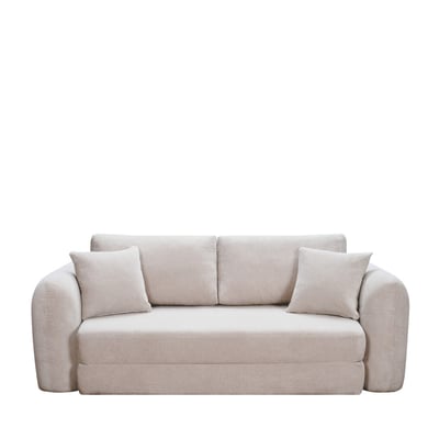 Canapé convertible compressé 3 places en tissu- LOU DRAWER