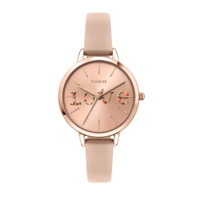 Montre analogique en acier FLEURETTE OUI & ME