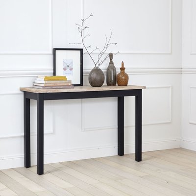 Console en acajou massif et teck 120 cm  LONDRES BERAH GETAH