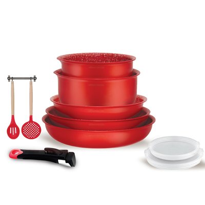 Batterie de cuisine 10 pièces en aluminium ARTHUR MARTIN