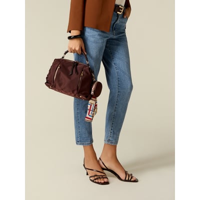 Sac à bandoulière avec foulard, chaîne et mini pochette OLTRE
