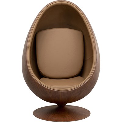 Fauteuil pivotant Eye Ball noyer KARE DESIGN