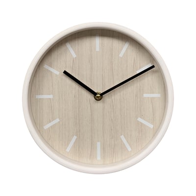 Horloge ronde bois 22cm EMDE