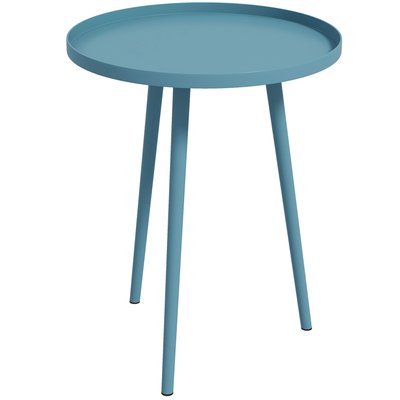 Table basse de jardin d'appoint design scandinave Ø 40 x 50H cm acier OUTSUNNY