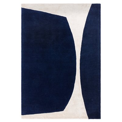 Abstract Irregular Carved Shape Rug in 100% Wool SO'HOME