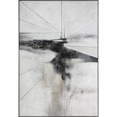 Tableau mural abstrait en toile contemporain RECOLLECTION