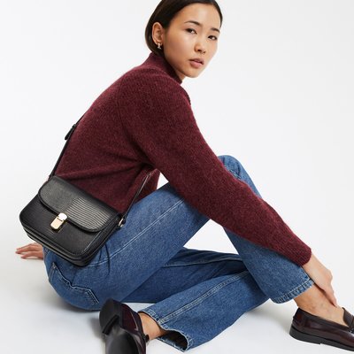 Сумка с тиснением под змеиную кожу LA REDOUTE COLLECTIONS