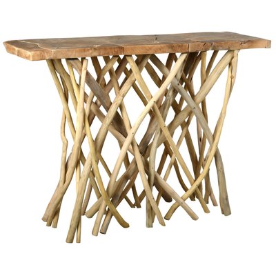 Console teck pied branchage Puzzle - Arthur AUBRY GASPARD
