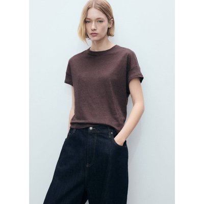 T-shirt lin manches courtes MANGO
