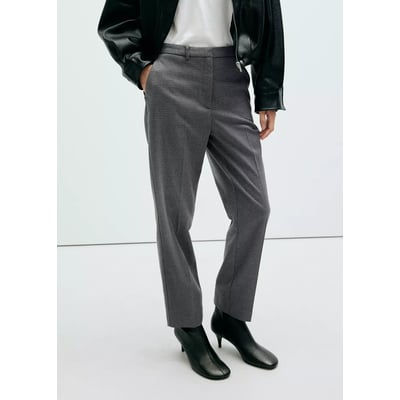 Pantalon droit fines rayures MANGO