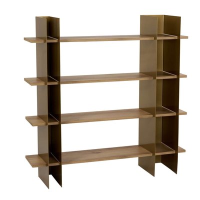 Etagère avec structure en Métal et étagères décor chêne L120 cm - KATE CALICOSY