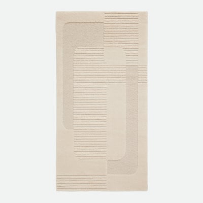 Lodgo Embossed Geometric Print Runner LA REDOUTE INTERIEURS