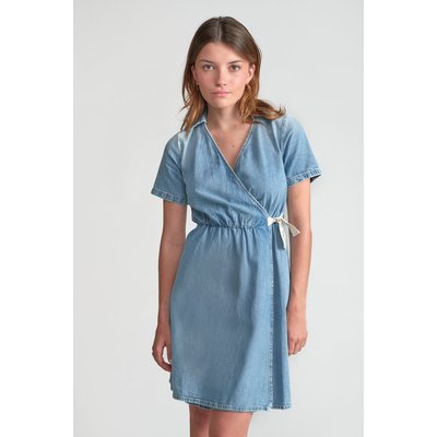 Robe portefeuille en jeans YAHYA LE TEMPS DES CERISES