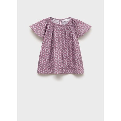 Blouse en coton imprimée MANGO KIDS