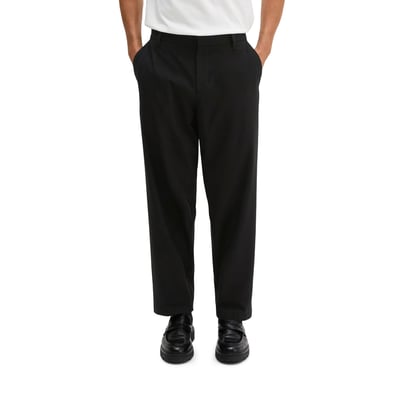 Pantalon modèle Bent relaxed en mélange de laine vierge et de viscose MARC O'POLO