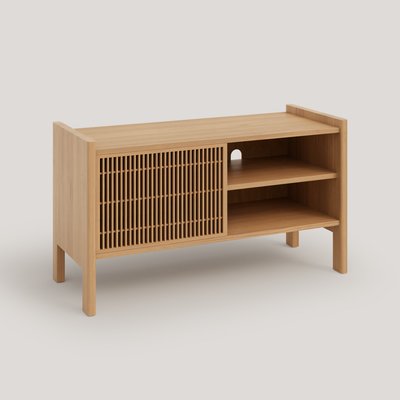 Meuble TV en pin verni couleur chêne MENDIA PETIT NAAN FURNITURE