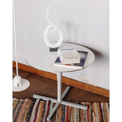 Table basse en aluminium Liv N°139 - Bon état DEBONGOUT