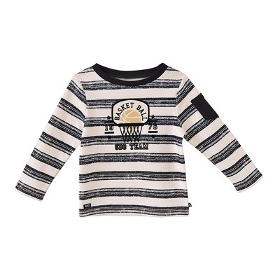 T shirt raye anthracite djovani SUCRE D'ORGE