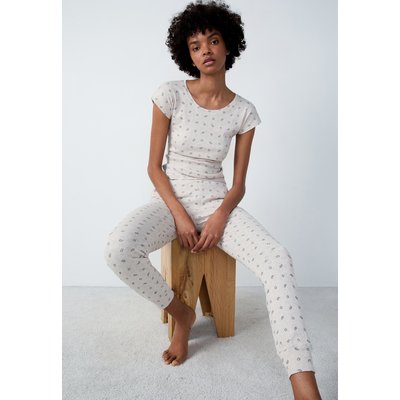 Pantalon de pyjama en coton en pointele cœur à motifs BAYSIDE ETAM