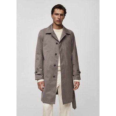 Trench ceinturé finition lustrée MANGO MAN