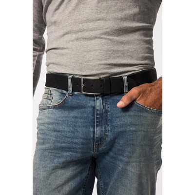 Ceinture en cuir avec empiècement élastique JP1880