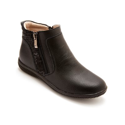 Boots cuir double zip PEDICONFORT