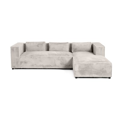 Canapé d'Angle droit en velours 4 places - STELLA LISA DESIGN