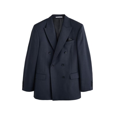 Veste de costume ajustée croisée laine signature NEXT