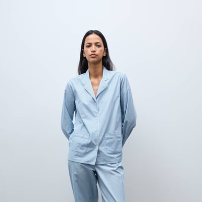 Pyjama long rayé en coton BIO GOTS MONOPRIX